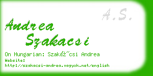 andrea szakacsi business card